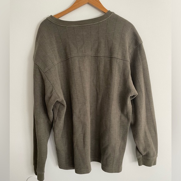 Men’s Columbia Sportswear Olive Green V-neck Sweater - size XL - Picture 2 of 4